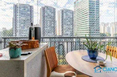 Apartamento com 1 dormitório à venda, 130 m² por r$ 1.250.000,00 - jardim caboré - são paulo/sp
