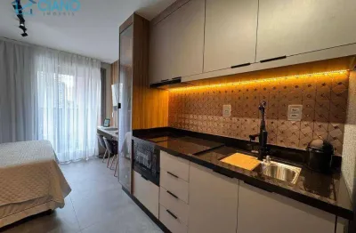 Studio com 1 dormitório para alugar, 25 m² por r$ 3.436,00/mês - vila regente feijó - são paulo/sp