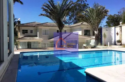 Condomínio suíça da cantareira suntuosa mansão 3 suítes 7 vagas  à venda, 380 m² por r$ 2.600.000 - residencial suíça da cantareira - mairiporã/sp