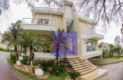 Condominio fechado belíssimo sobrado 4 amplas suítes 8 vagas à venda, 719 m² por r$ 5.600.000,00 - vila irmãos arnoni - são paulo/sp