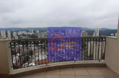 Apartamento ultimo andar vista panorâmica p/ serra 3 suítes closet  à venda, 124 m² por r$ 1.150.000 - mandaqui - são paulo/sp