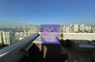 Cobertura penthouse moderna fino acabamento vista panorâmica 3 dorms 1 suíte 2 vagas  à venda, 130 m² por r$ 2.250.000,00 - santana - são paulo/sp