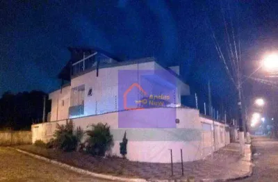 Sobrado tríplex lazer no solarium c/ churrasqueira 3 suítes 6 vags há 1 quadra da praia à venda, 215 m² por r$ 850.000 - mirim - praia grande/sp