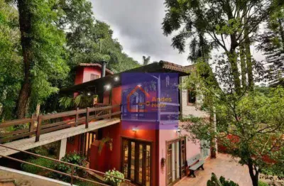 Belíssima casa com 5 suítes 1.900m² terreno 700m² a/c  à venda, por r$ 2.500.000 - mairiporã - mairiporã/sp