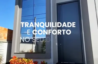Casa de alto padrão com jacuzzi, 3 quartos e fachada espetacular! pronta para morar!