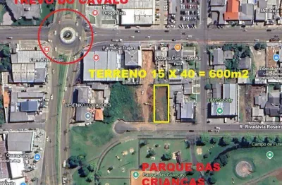 Terreno para fins comerciais/residenciais em frente ao parque das crianças!