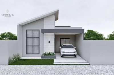Casa com 3 dormitórios sendo 1 suíte à venda, 92 m² por r$ 495.000 - condomínio vista do vale boqueirão - guarapuava/pr