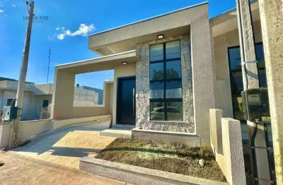 Casa com 3 dormitórios sendo 1 suite à venda, 84 m² por r$ 487.000 - condomínio vista do vale - guarapuava/pr