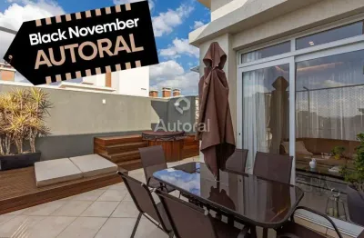 Cobertura com 3 quartos à venda na rua presidente beaurepaire rohan, cristo rei, curitiba, 222 m2 por r$ 2.280.000