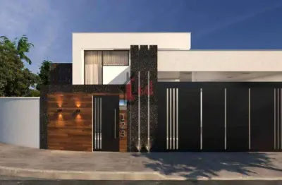 Casa para venda em presidente prudente, green ville, 3 dormitórios, 1 suíte, 3 banheiros, 2 vagas
