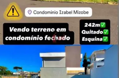 Terreno em condomínio para venda em álvares machado, condominio residencial izabel mizobe
