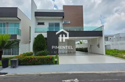 Residencial passaredo - ponta negra com 04 quartos (02 suítes com closet) | 275 m² | mobiliado | living integrado à cozinha e jantar | área gourmet e sistema de energia solar