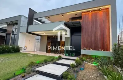 Casa na região da ponta negra com ?03 suítes | 100% mobiliada |190m² | área gourmet com churrasqueira integrada e climatizada