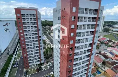 Apartamento no condomínio residencial river side - ponta negra com 02 quartos (sendo 01 suíte) | 66m² |  andar alto | vista p rio | modulados e ares
