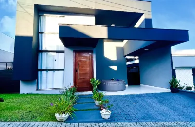 Excelente casa térrea com piscina no condomínio monte carlo