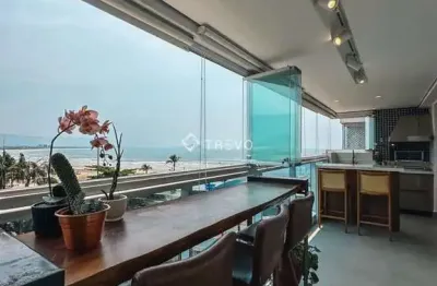 Lindo apartamento 3 dormitórios de frente para a praia à venda em bertioga/sp