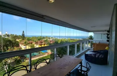 Apartamento com vista para o mar com 2 dorm, 2 wc, 2 vagas em bertioga/sp