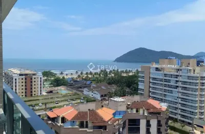 Apartamento locação anual 2 dorm. com vista para o mar e serra em bertioga/sp