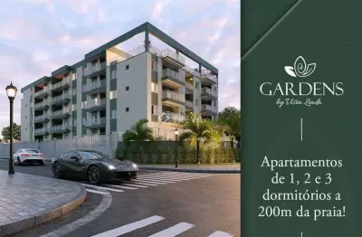 Apartamento novo a 200 metros da praia à venda 2 dorm/2 wc/1 vaga em bertioga/sp