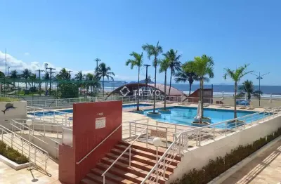 Apartamento frente ao mar à venda com 2 dorm, 2 wc, 1 vaga em bertioga/sp