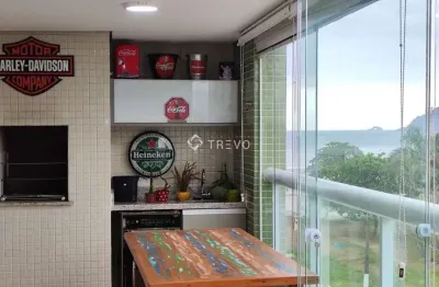 Apartamento com vista para o mar à venda, 3 dorm, 3 wc, 2 vagas em bertioga/sp
