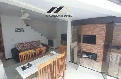 Duplex 90m² - mobiliado 2 dorm.(1 suíte)/ sac./ churasq./ garagem - ingleses - florianópolis