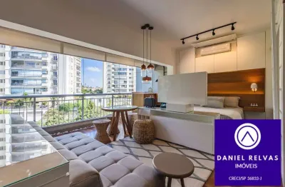 Lindo Studio Mobiliado e Decorado Para Venda no Trix Tamboré