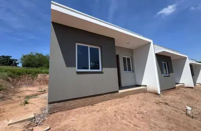 Casa para venda em nova santa rita, california, 2 dormitórios, 1 banheiro, 1 vaga