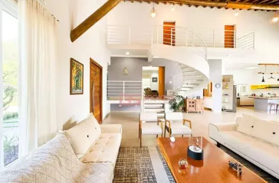 Casa com 4 dormitórios à venda, 420 m² por r$ 1.930.000,00 - residencial santa barbara - jambeiro/sp