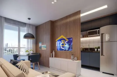 Apartamento novo, lançamento, 2 quartos, 1 vaga com 42m² a venda por 300.000,00