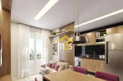 Apartamento novo, lançamento, 2 quartos, 1 vaga com 42m² a venda por 350.000,00