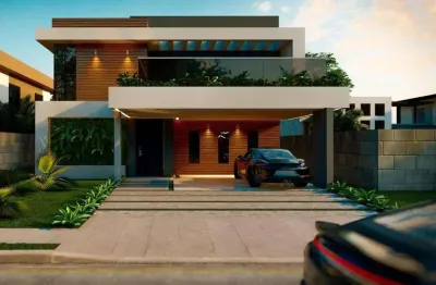 Venda yby natureza casa duplex 380m², 4 suítes duas com varanda –  p. nações/rn