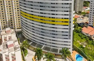 Venda de flat em ponta negra com 21 m², 1 quarto mobiliado e decorado – p. negra