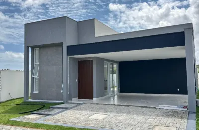 Venda de casa térrea 200m², 3 suítes uma com closet – YBY Natureza- P. Nações/RN.