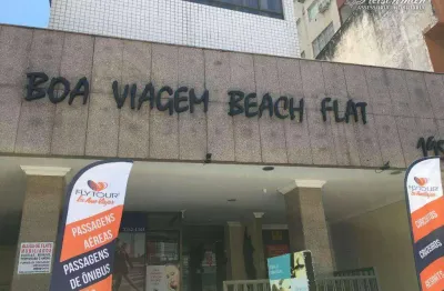 Flat com 1 dormitório à venda, 35 m² por r$ 315.000,00 - boa viagem - recife/pe