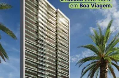 Apartamento alto padrão em boa viagem – 108m², vista mar e lazer completo