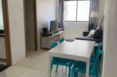 Apartamento mobiliado com 2 dormitórios para alugar, 43 m² por r$ 3.500/mês - tamarineira - recife/pe