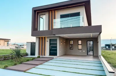 Lindo sobrado novo no condomínio vereda dos campos com 232,47 m2.