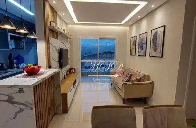 Apartamento com 2 dormitórios à venda, 69 m² por r$ 450.000,00 - residencial são paulo - jacareí/sp