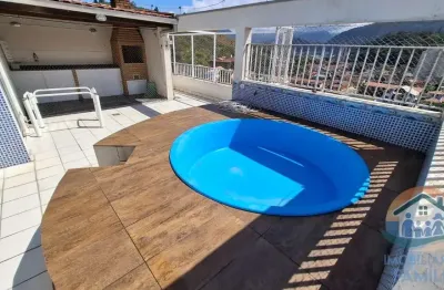 Incrível cobertura duplex com vista do mar localizada no bairro prainha em caraguatatuba!