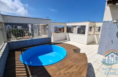 Incrível cobertura duplex com vista do mar localizada no bairro prainha em caraguatatuba!