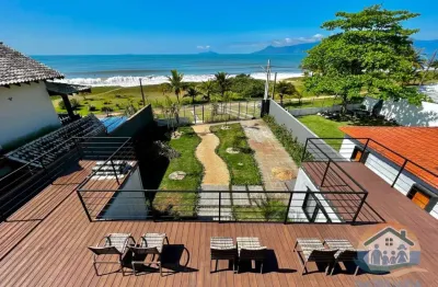 Incrível imóvel de alto padrão pé na areia localizado no bairro massaguaçu em caraguatatuba-sp!