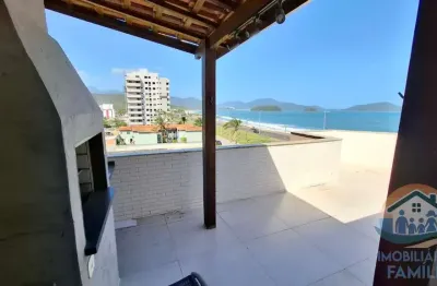 Incrível cobertura duplex reformada com vista para o mar na orla do bairro massaguaçu em caraguatatuba-sp!!