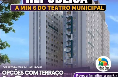Apartamentos pronto para morar com 1 e 2 dorm. próximo ao metrô republica