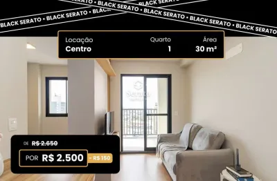 Apartamento com 1 quarto para alugar na rua tibagi, 740, centro, curitiba, 30 m2 por r$ 2.500