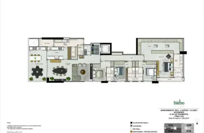Apartamento à venda no reserva harbo , no setor marista , em goiânia