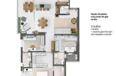 Apartamento com 3 quartos à venda na Avenida Castelo Branco, 1340, Setor Bueno, Goiânia