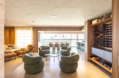 Apartamento mobiliado e automatizado, 233 m², 3 suítes, setor marista, goiânia