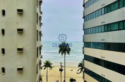Apartamento à venda a uma quadra da praia das astúrias e vista mar