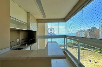 Excelente apartamento na praia das astúrias- frente mar- com lazer completo